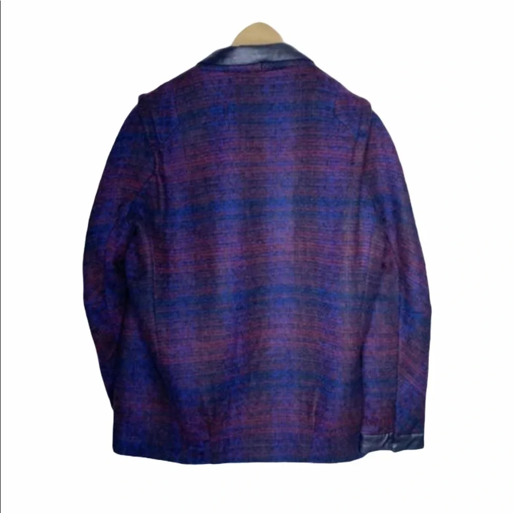 Zara Trafaluc Womens Wool Blend Coat M Plaid
